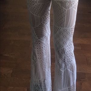 Lace pants lined with boy shorts